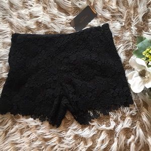 Lace black shorts!